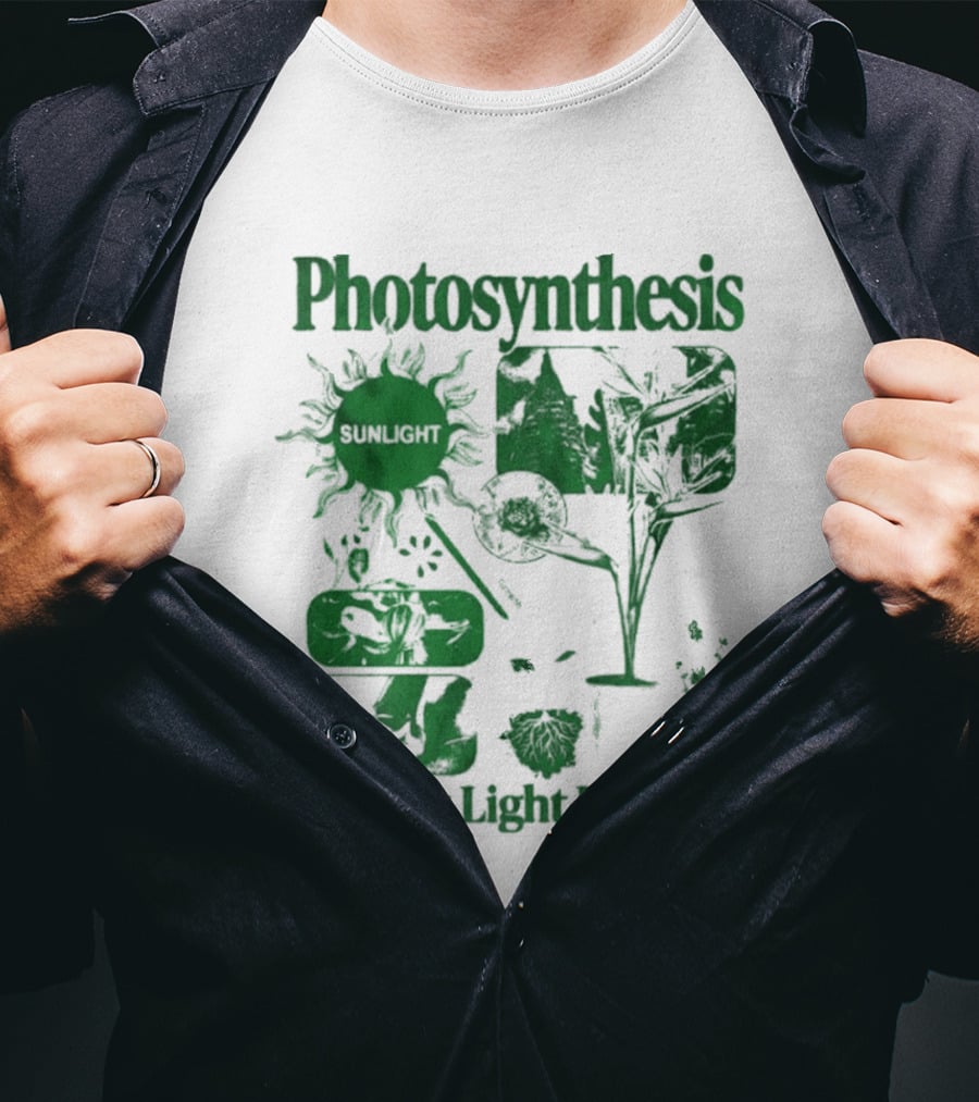 Photosynthesis Turning Light Into Life Science Botanical Diagrams T-Shirt