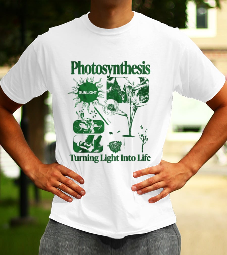 Photosynthesis Turning Light Into Life Science Botanical Diagrams T-Shirt