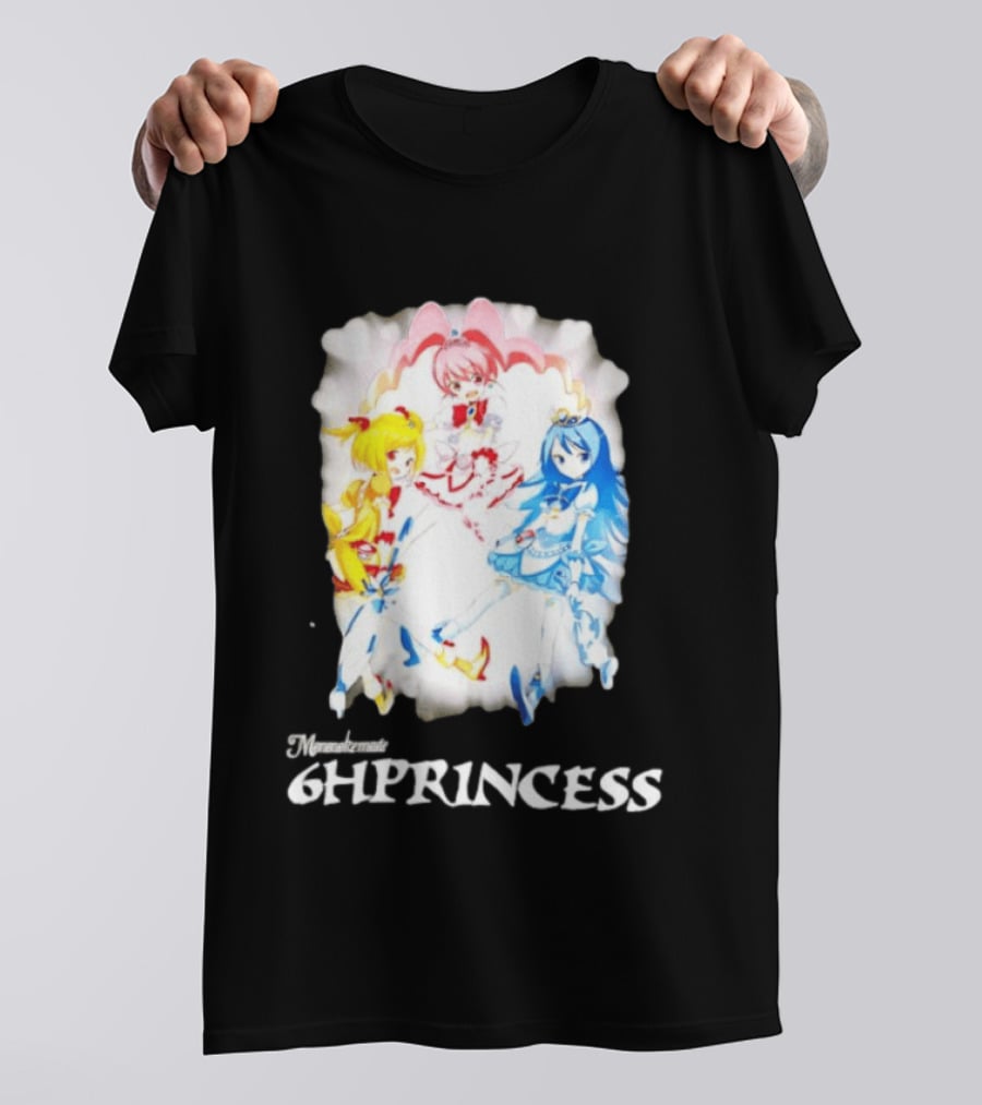 Mononoke 6HPPrincess Anime Characters Colorful Trio T-Shirt