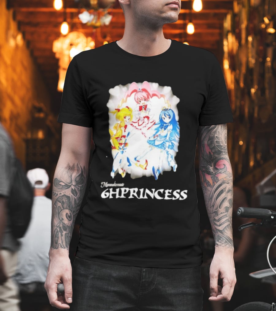 Mononoke 6HPPrincess Anime Characters Colorful Trio T-Shirt