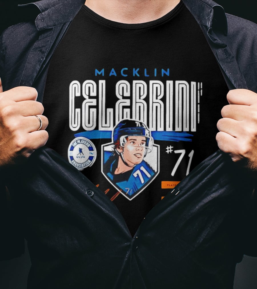 Macklin Celebrini NHLPA All Rookie Team 1st Overall Draft Pick #71 Center T-Shirt