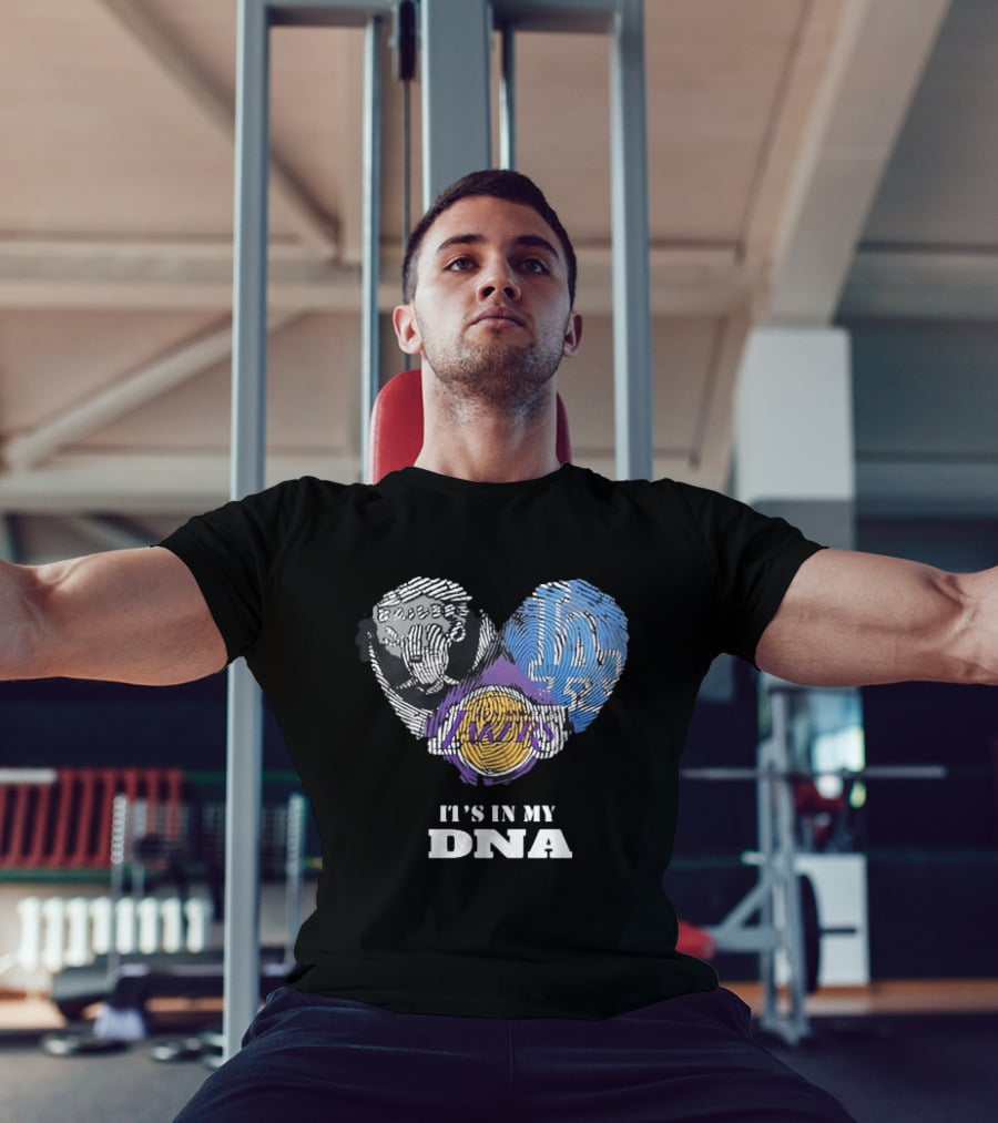 It's In My DNA Raiders Dodgers Lakers T-Shirt