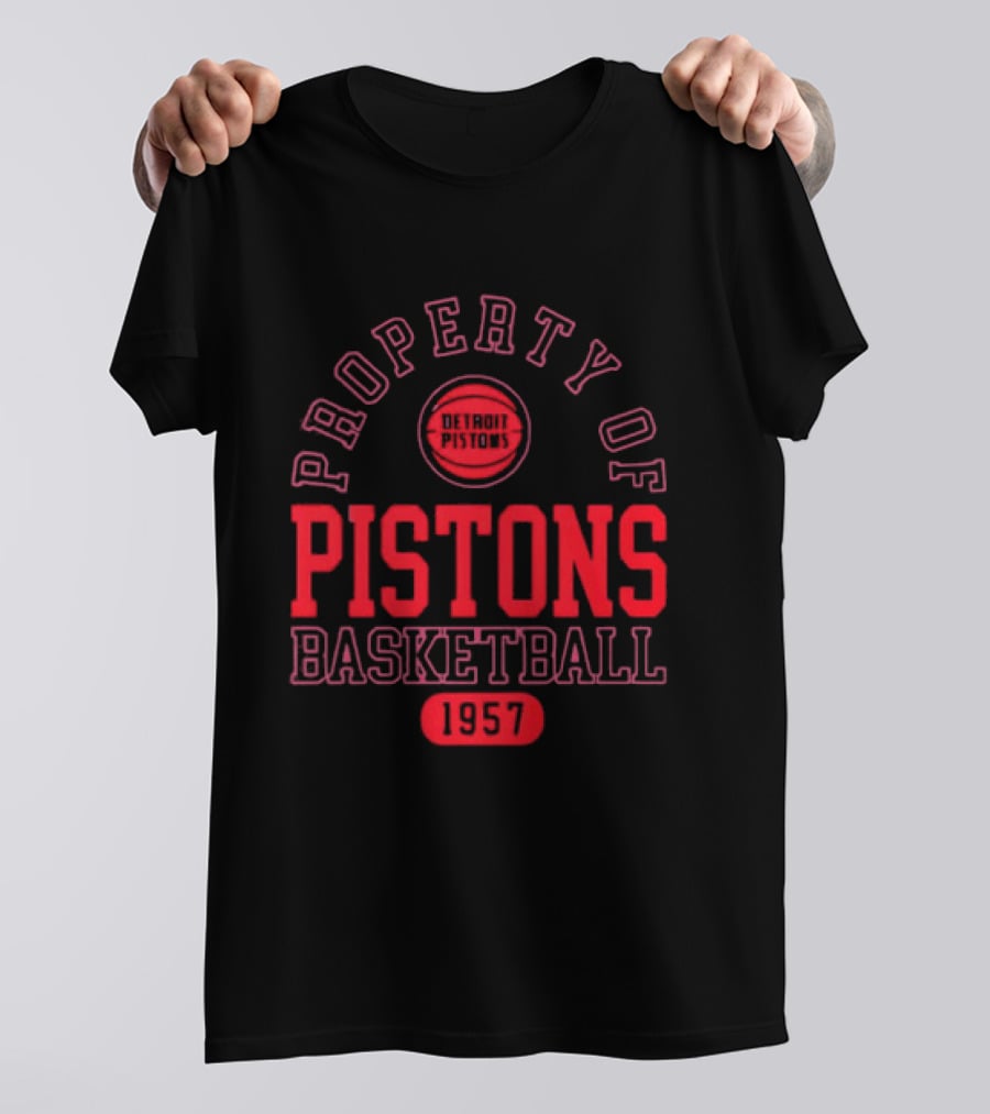 Property Of Pistons Basketball 1957 Detroit Pistons T-Shirt