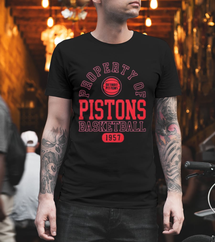 Property Of Pistons Basketball 1957 Detroit Pistons T-Shirt