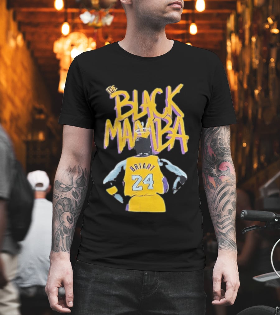 The Black Mamba Bryant 24 Los Angeles Lakers T-Shirt