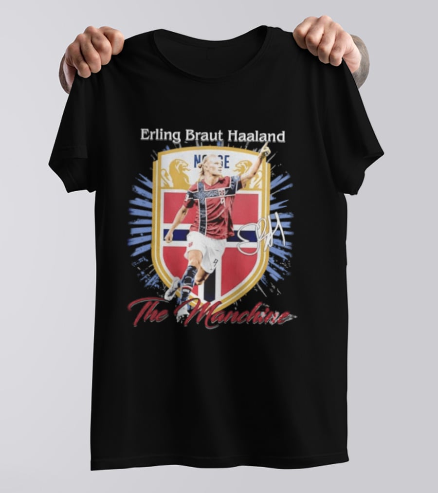Erling Braut Haaland Norway National Team The Manchine Norway T-Shirt
