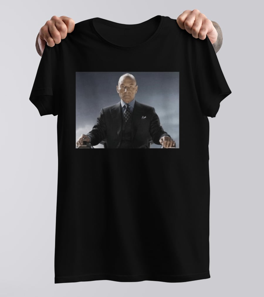 Patrick Stewart Never Retires Iconic Star Role Suit Image T-Shirt