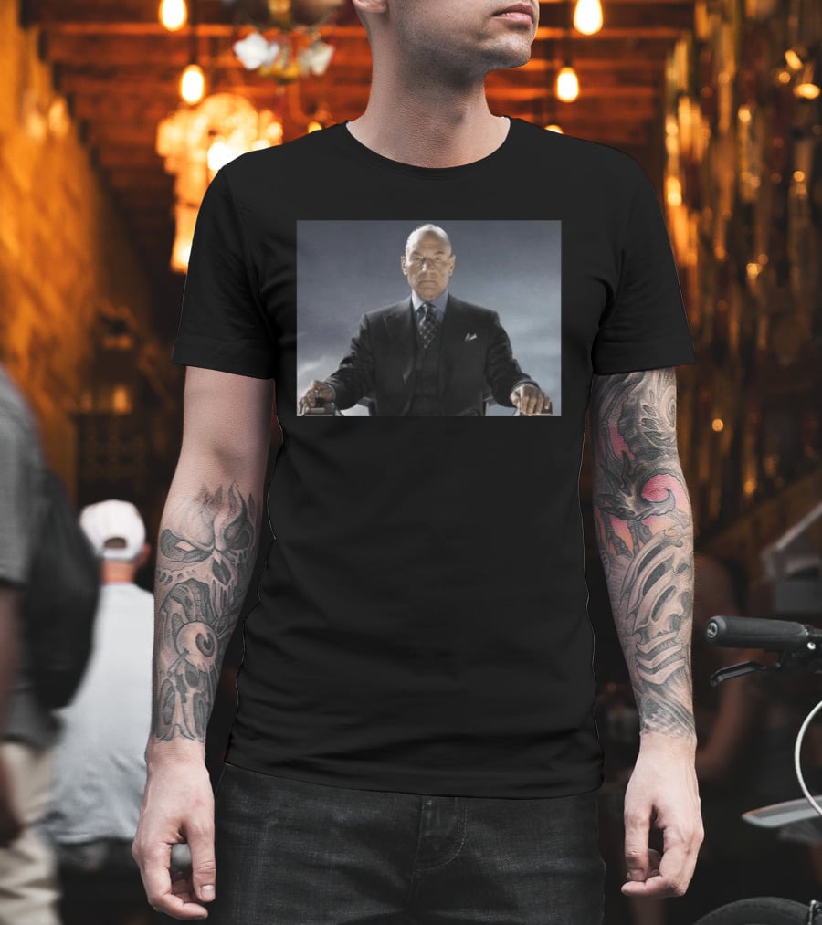 Patrick Stewart Never Retires Iconic Star Role Suit Image T-Shirt