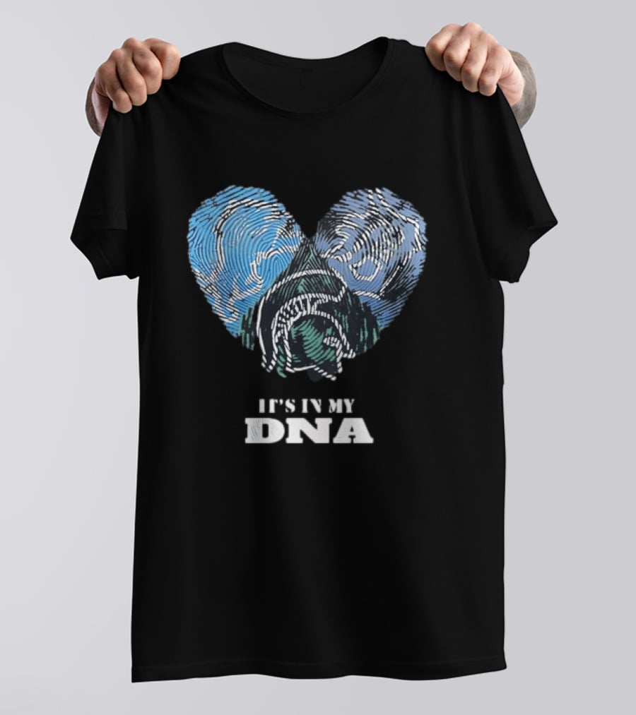 Heart Fingerprint Dog Breed Lover It's In My DNA T-Shirt
