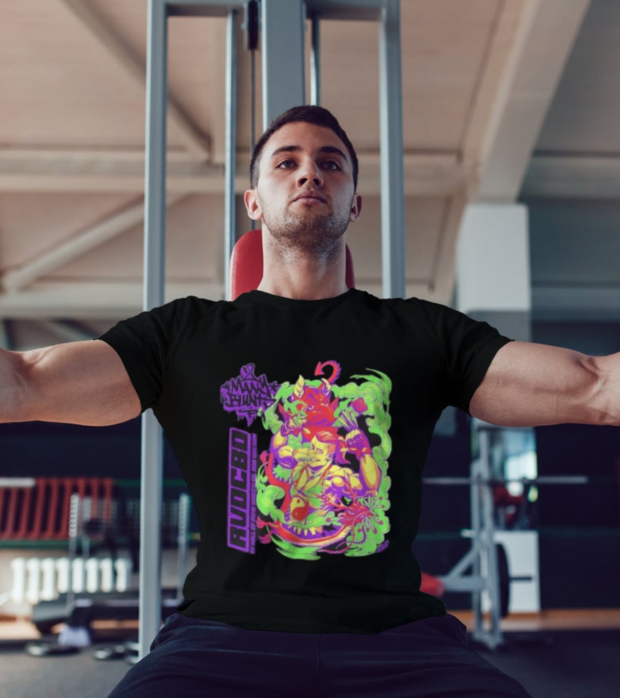 Rob Van Dam 2 Many Blunts RVD CBD Hall Of Fame Wrestler Psychedelic Smoke Dragons T-Shirt