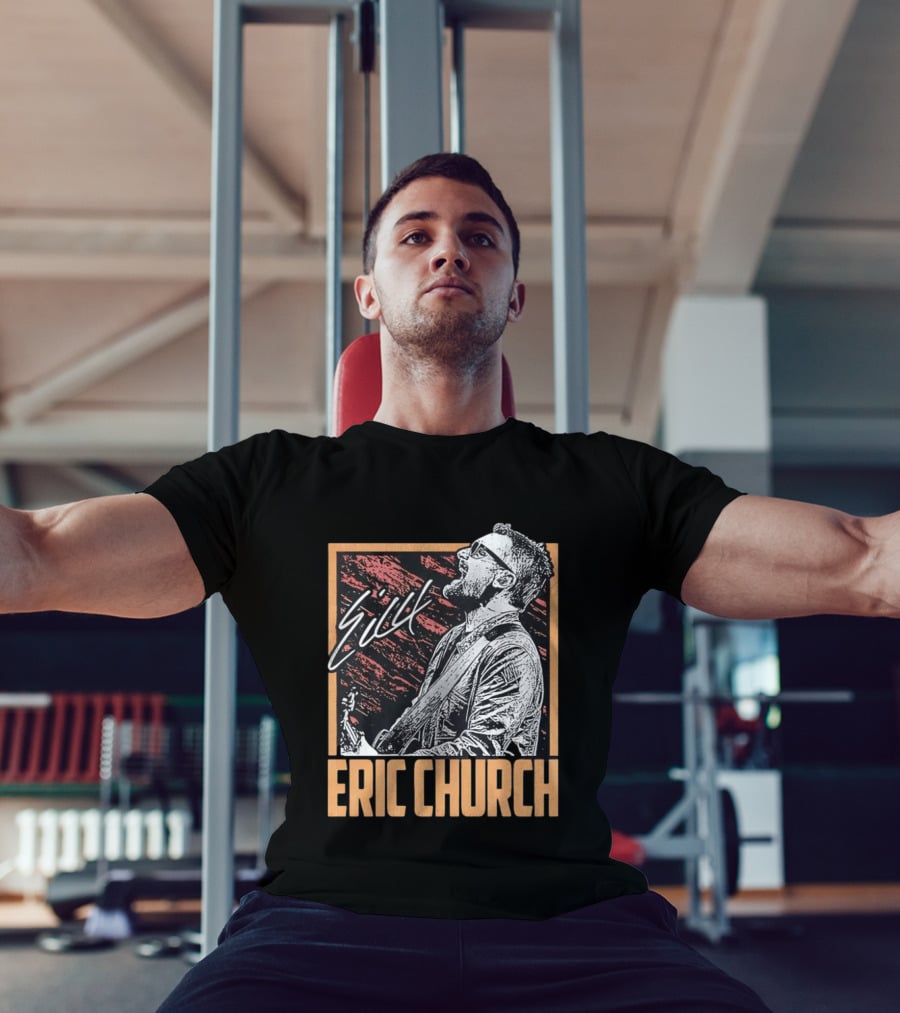 Sick Eric Church Live Singing Performance T-Shirt