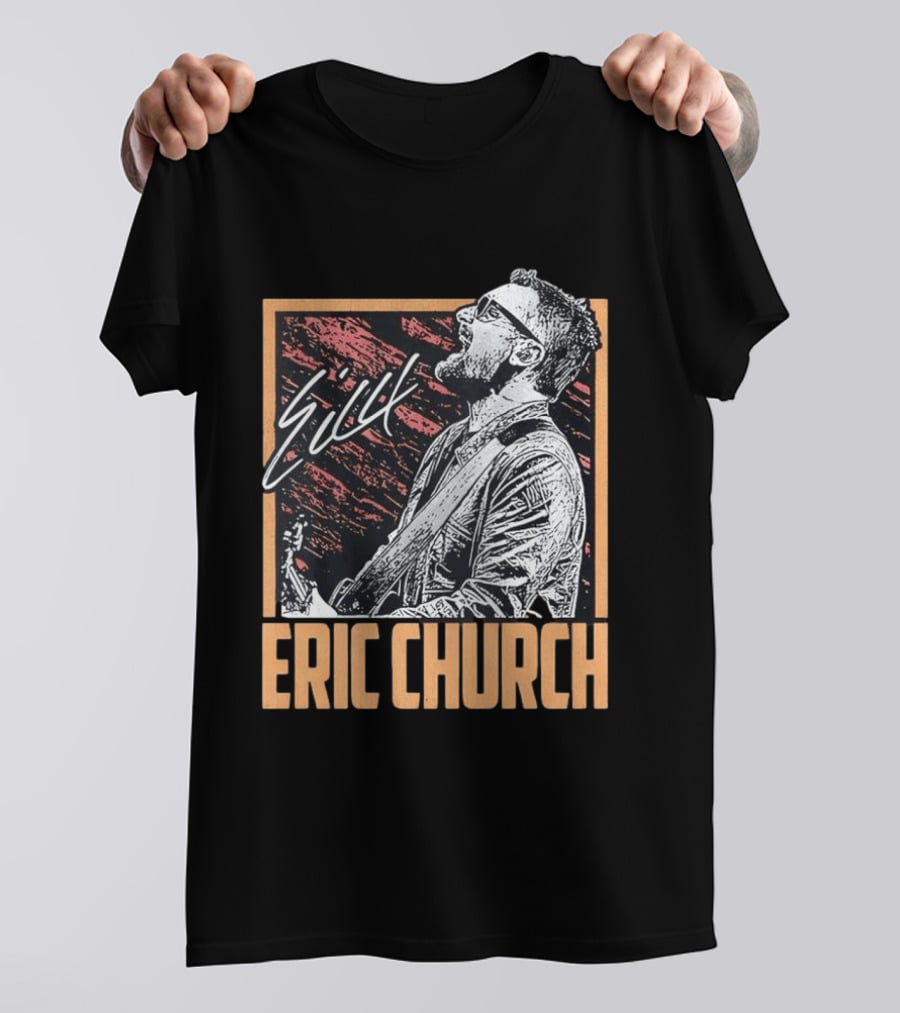 Sick Eric Church Live Singing Performance T-Shirt