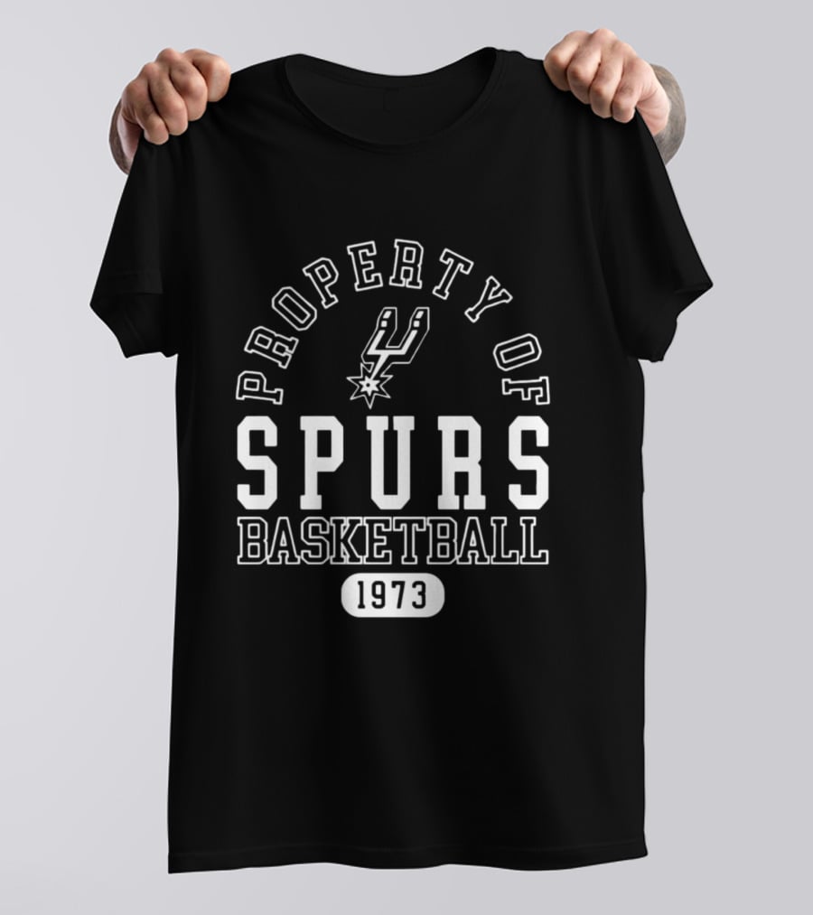 Property Of Spurs Basketball 1973 T-Shirt