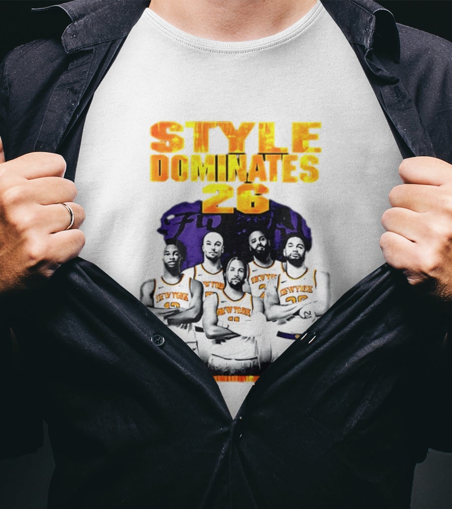 New York Knicks Basketball Style Dominates 26 T-Shirt