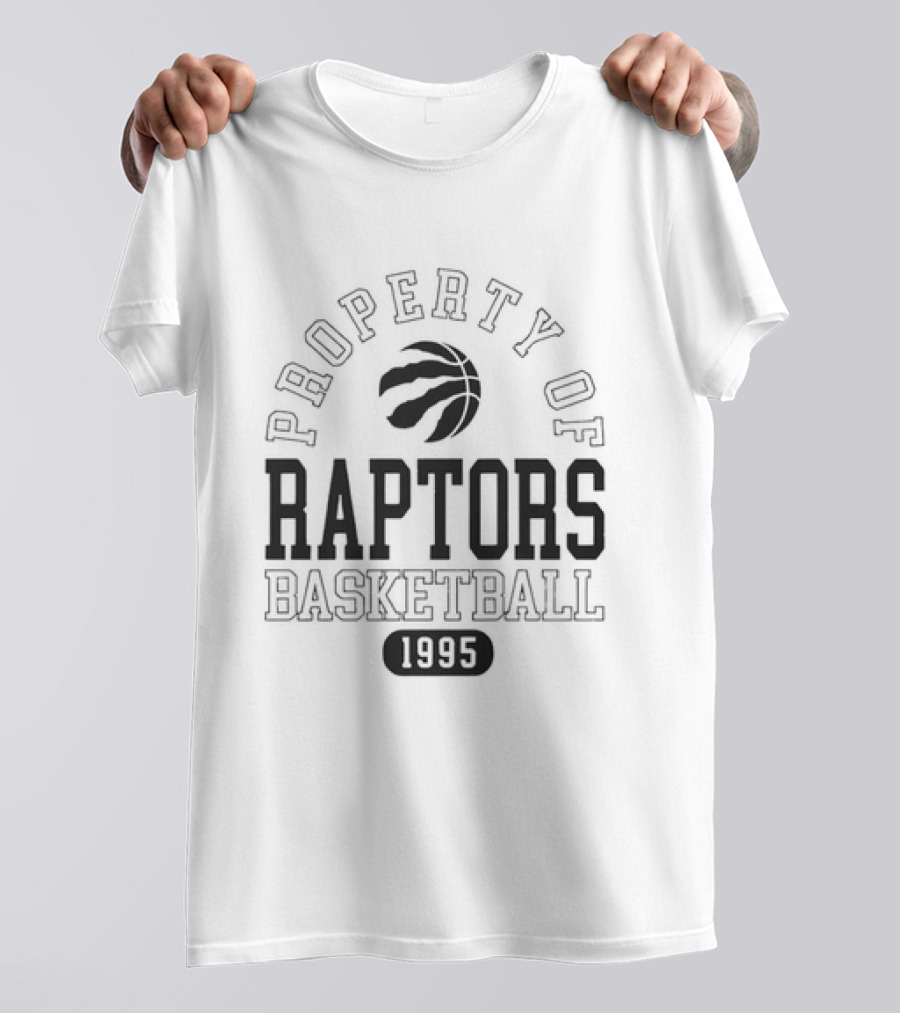 Property Of Raptors Basketball 1995 Toronto Raptors Retro Vintage NBA T-Shirt