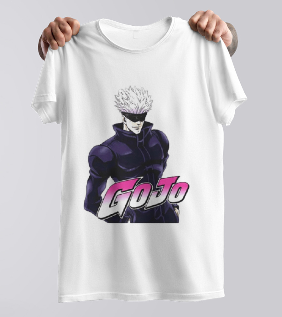 Satoru Gojo Jujutsu Kaisen Anime Crossover Jojo T-Shirt
