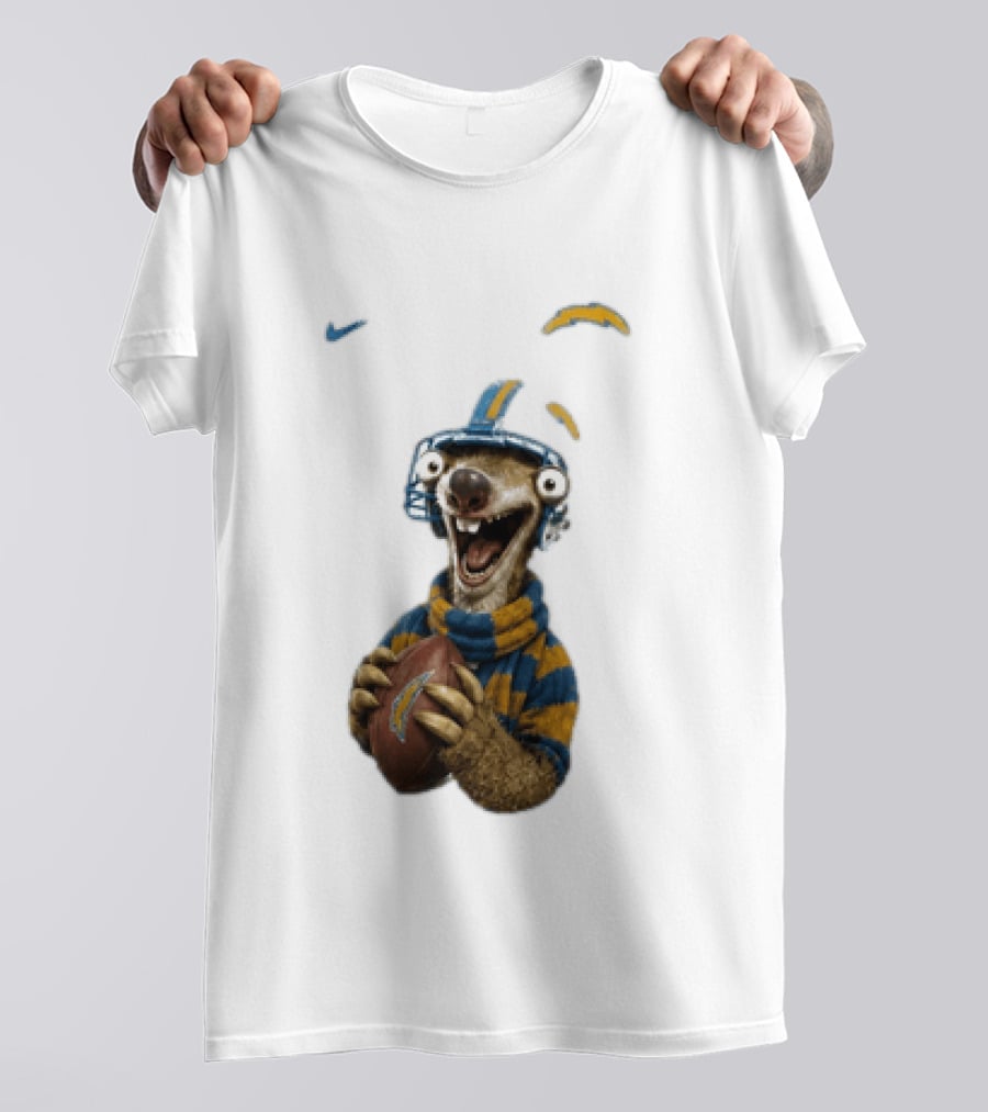 Sid Ice Age Los Angeles Chargers Football Fan Gear T-Shirt