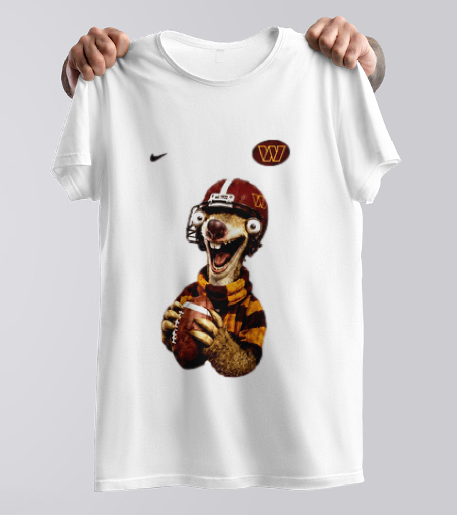 Sid The Sloth Washington Commanders Football Helmet Nike T-Shirt