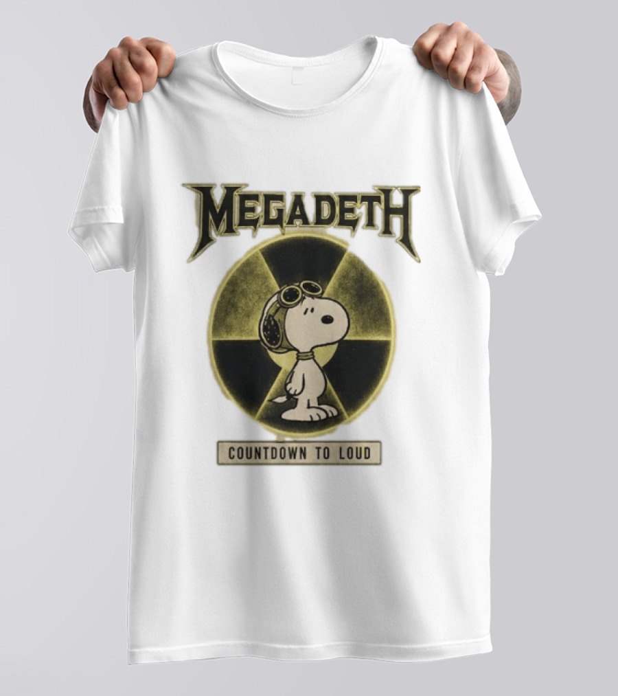 Snoopy MEgadeth Countdown To Loud T-Shirt