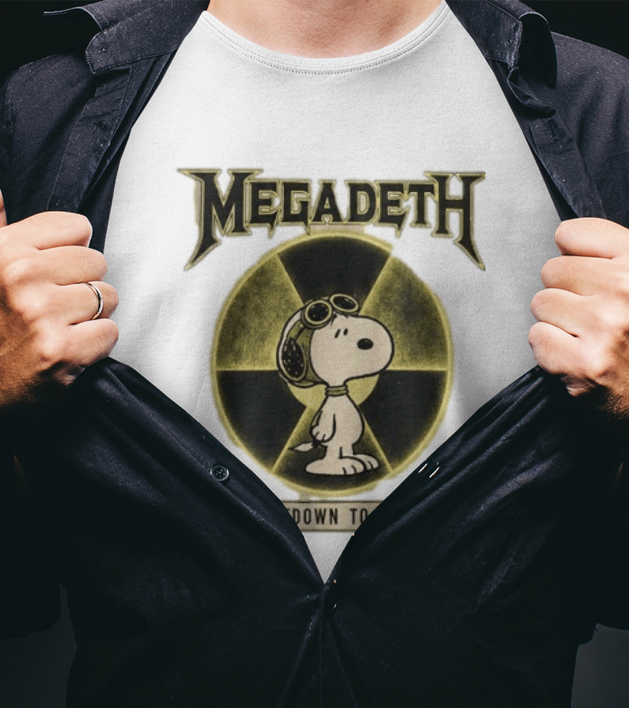 Snoopy MEgadeth Countdown To Loud T-Shirt