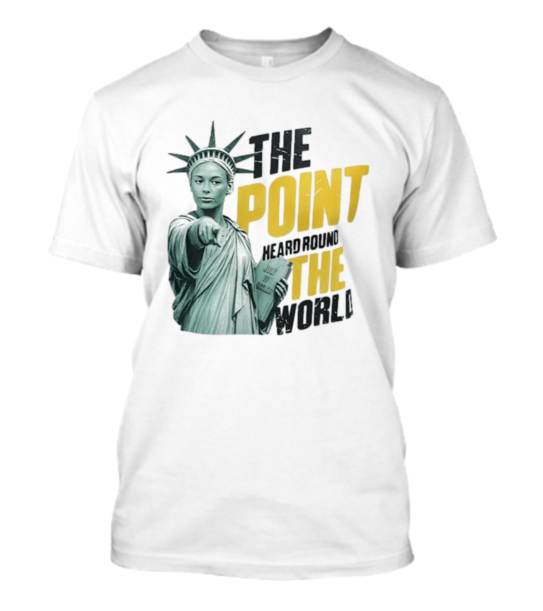 The Point Heard Round The World Statue Of Liberty Sophie Cunningham Indiana Fever T-Shirt