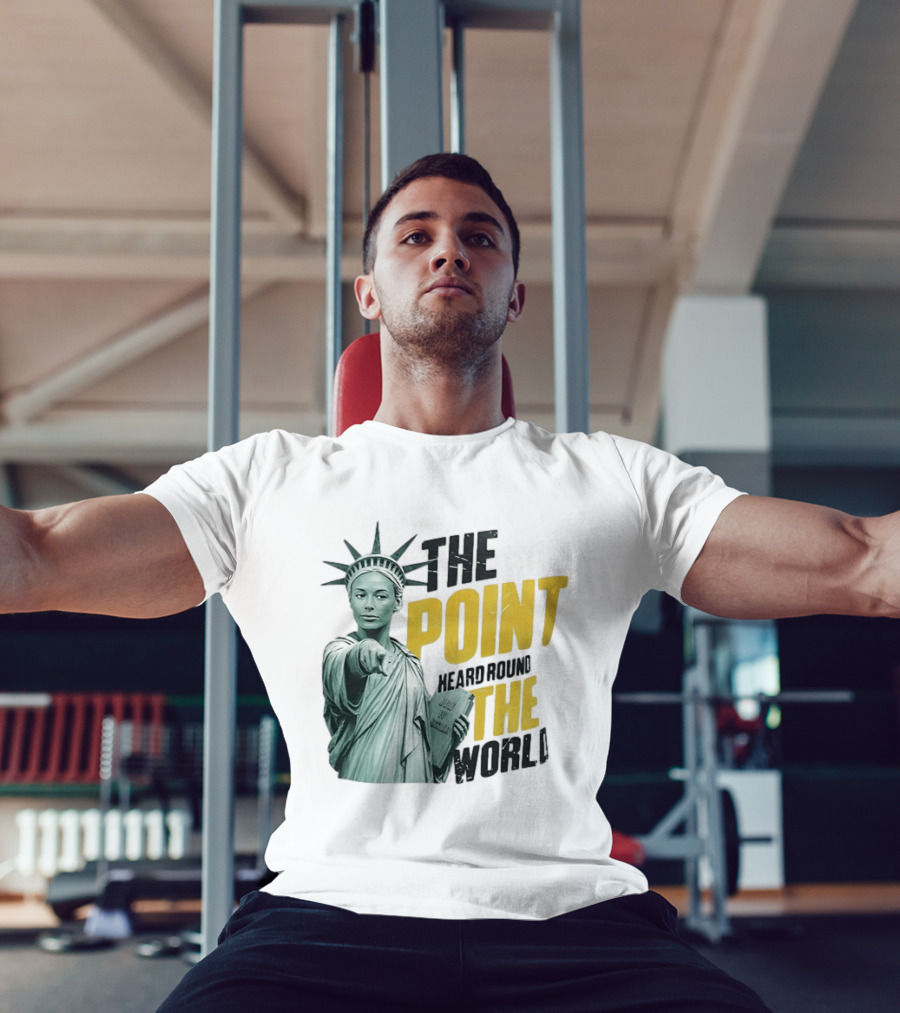 The Point Heard Round The World Statue Of Liberty Sophie Cunningham Indiana Fever T-Shirt