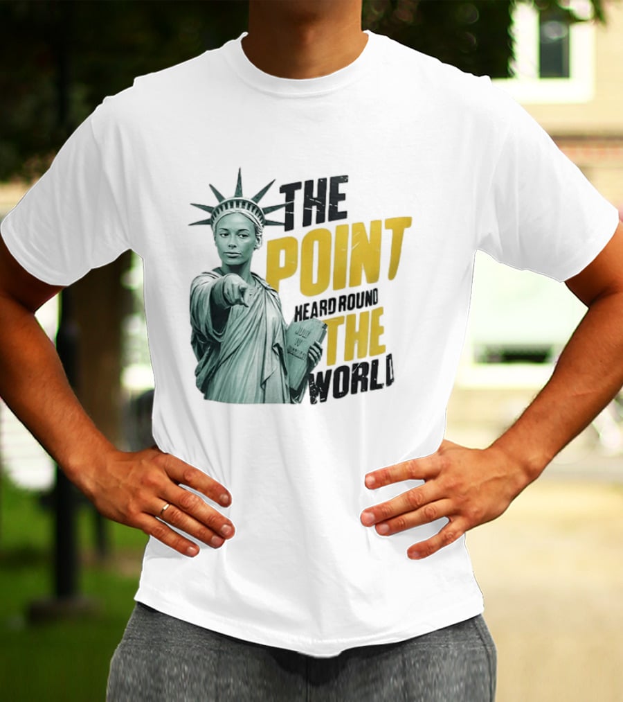 The Point Heard Round The World Statue Of Liberty Sophie Cunningham Indiana Fever T-Shirt