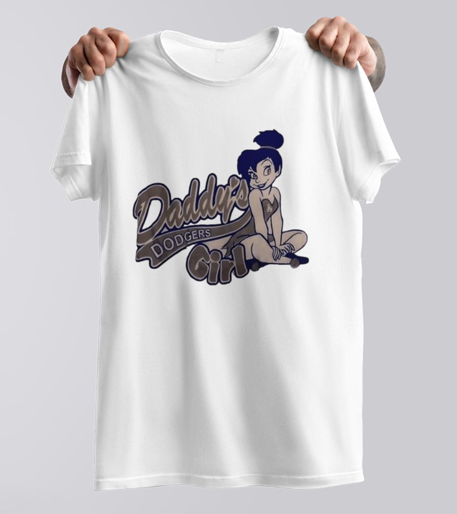 Daddy's Dodgers Girl Tinker Bell Los Angeles T-Shirt