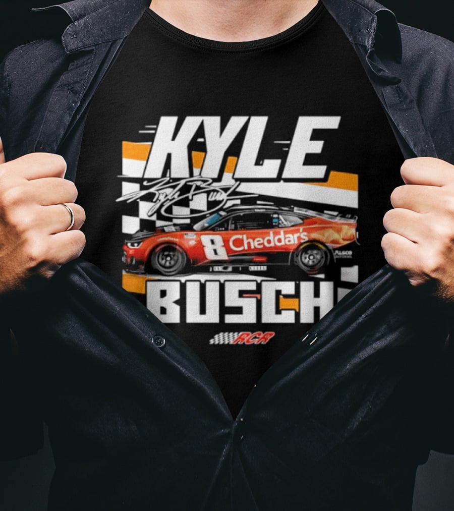 Kyle Busch Cheddar's NASCAR 8 Richard Childress Racing RCR T-Shirt