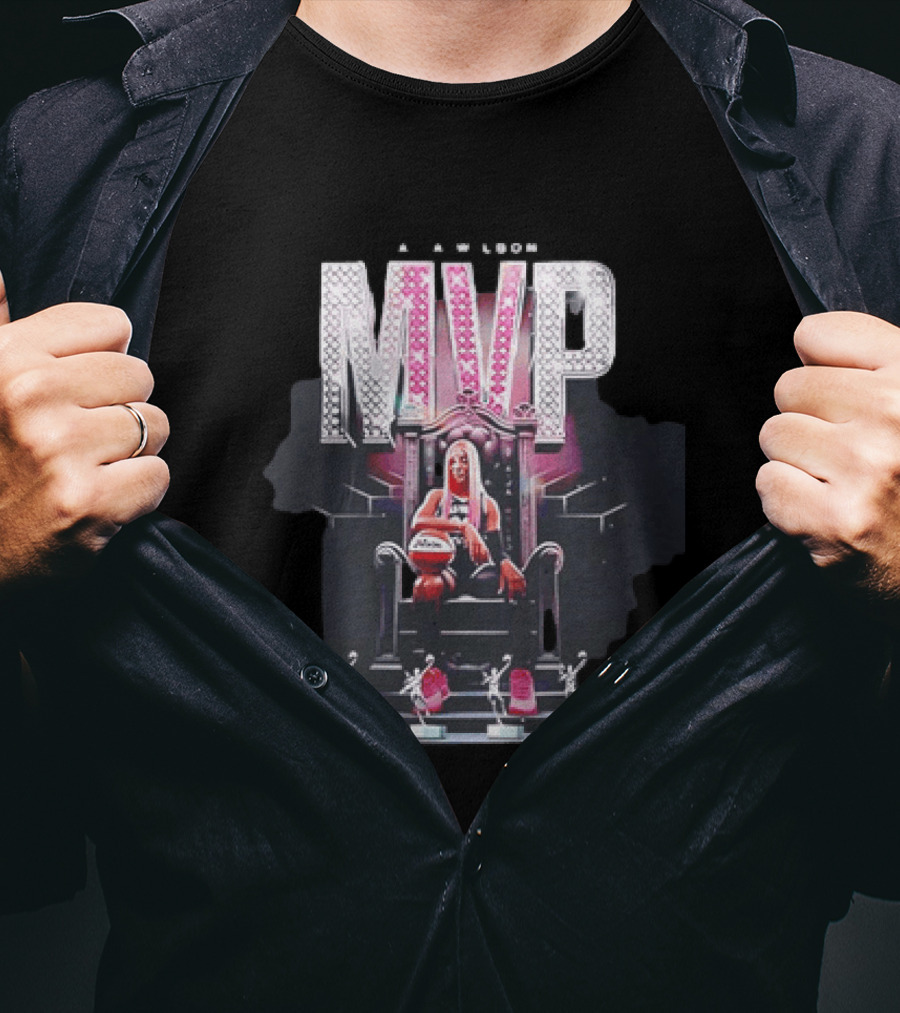 A'ja Wilson MVP Throne Las Vegas Aces Basketball Trophy T-Shirt