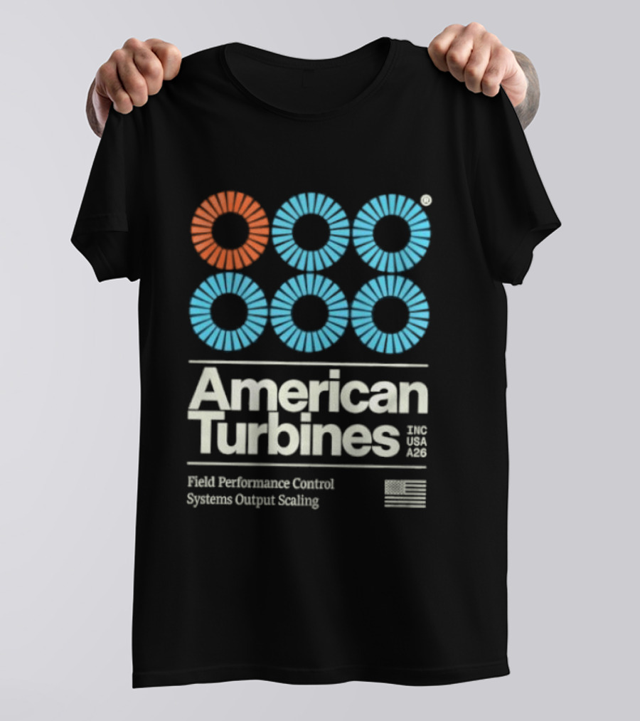 American Turbines Inc USA A26 Field Performance Control Systems Output Scaling T-Shirt