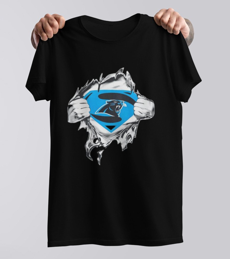 Carolina Panthers Superman Inspired Fan T-Shirt