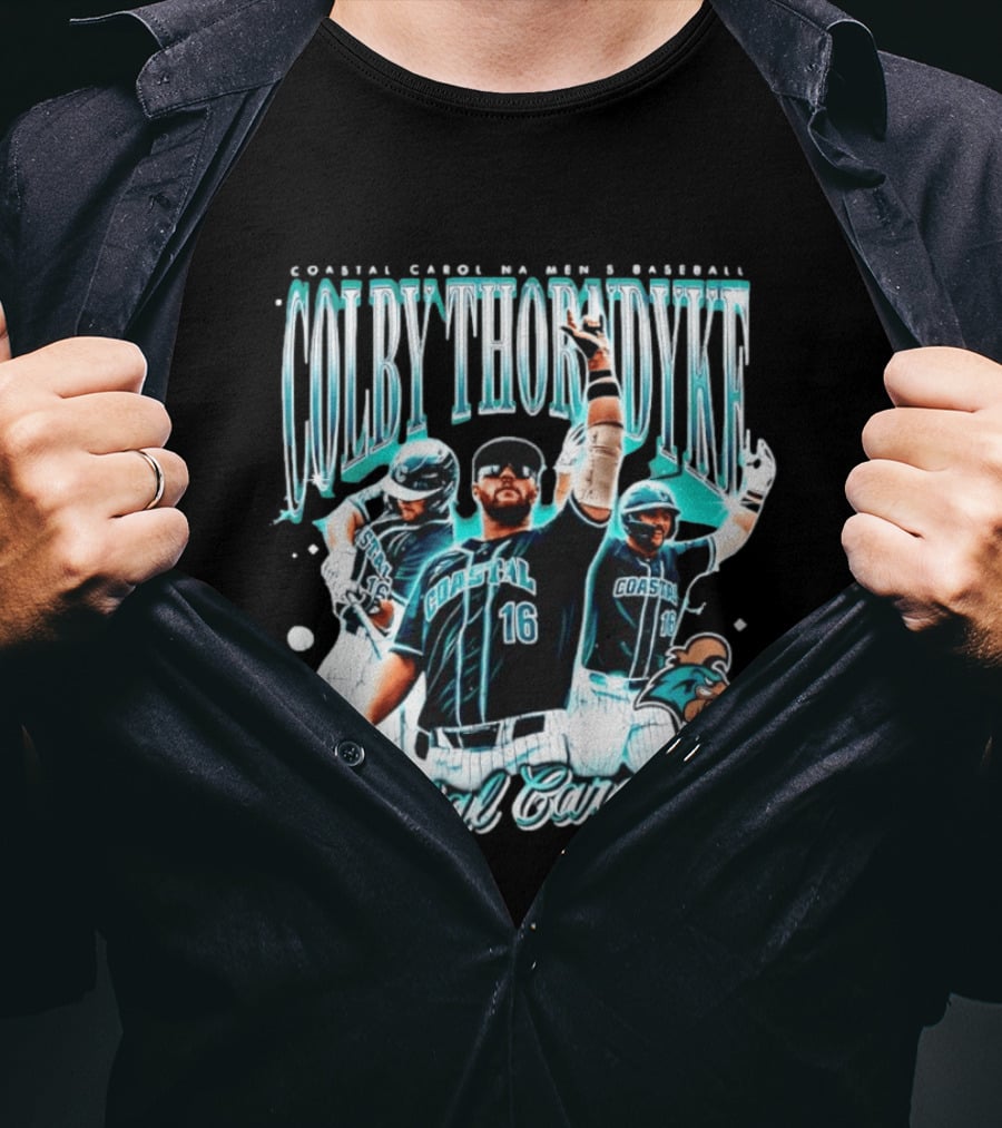 Coastal Carolina Chanticleers Colby Thoradyke Baseball Coastal Carolina T-Shirt