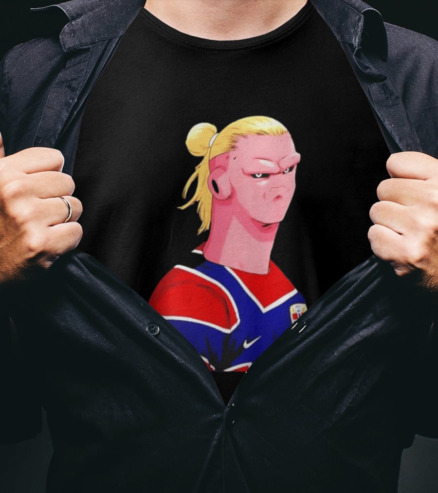 Erling Haaland Cartoon Norway National Football Team Norge T-Shirt