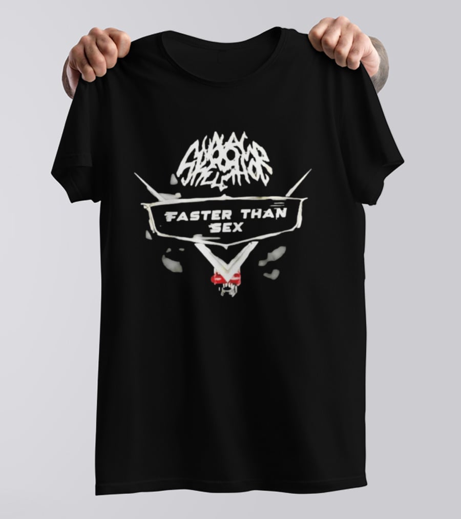 Faster Than Sex Red And White Wings On Creative Impulse T-Shirt