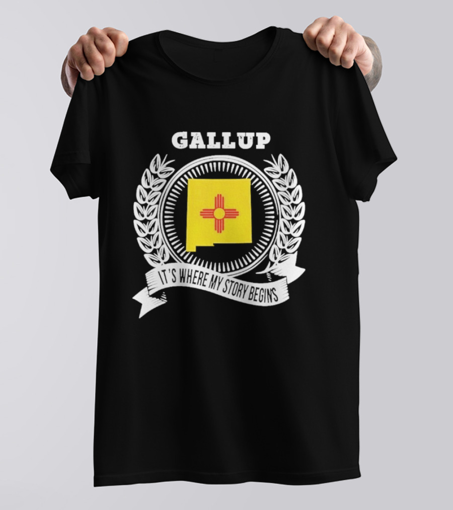 Gallup New Mexico Zia Symbol It's Where My Story Begins T-Shirt