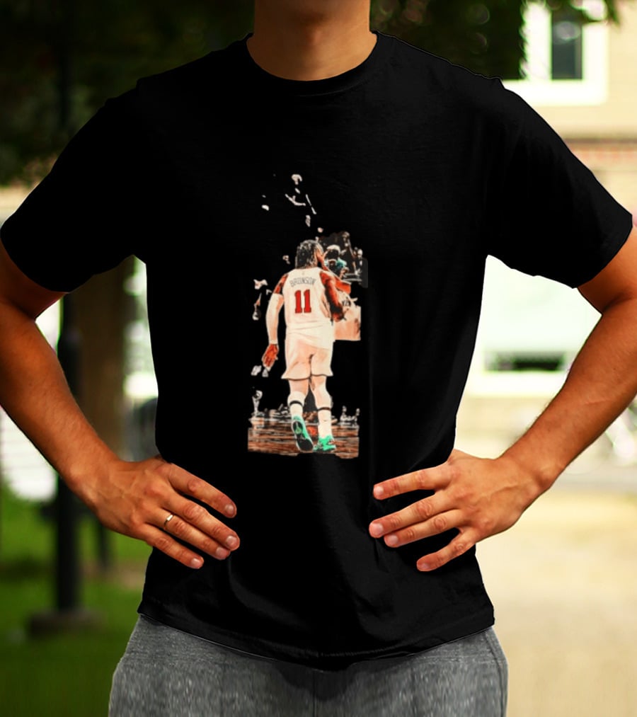 Jalen Brunson New York Knicks NBA Player Number 11 T-Shirt