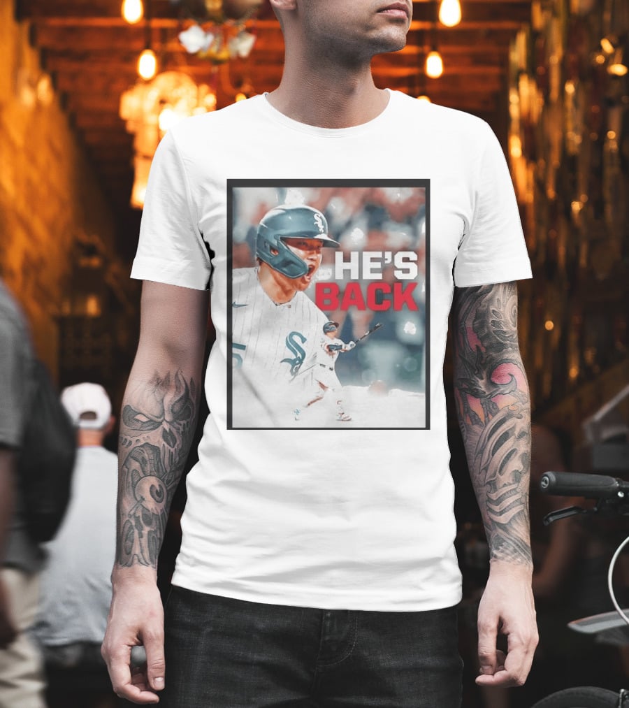 Chicago White Sox Munetaka Murakami He's Back Celebratory Moment T-Shirt