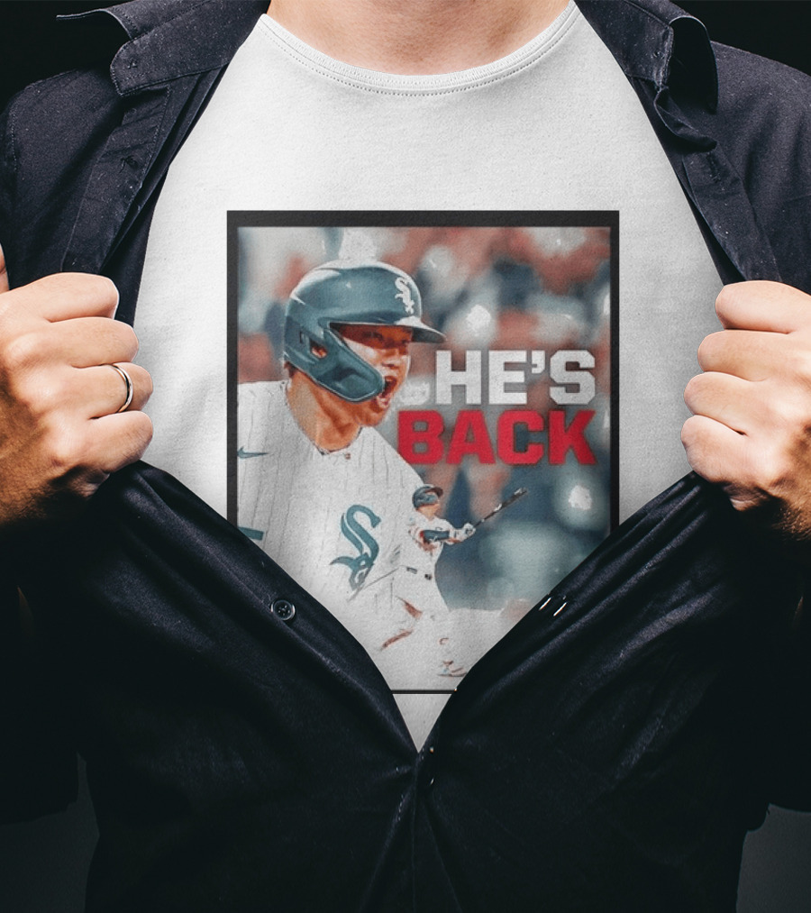 Chicago White Sox Munetaka Murakami He's Back Celebratory Moment T-Shirt