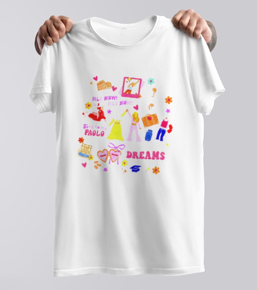 Lizzie McGuire Dreams Are Made Of Hey Now Hey Now Sing To Me Paolo T-Shirt
