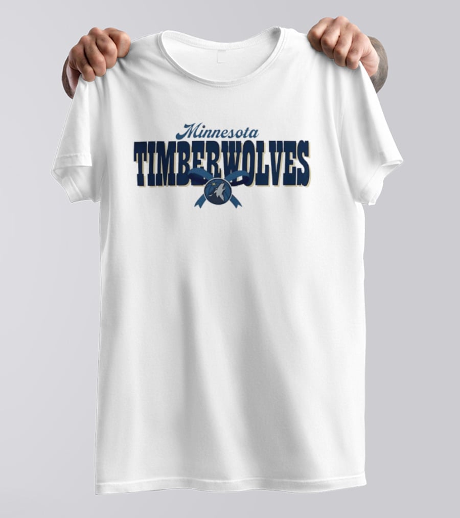 Minnesota Timberwolves Ribbon NBA Youth Adult Basketball Team T-Shirt