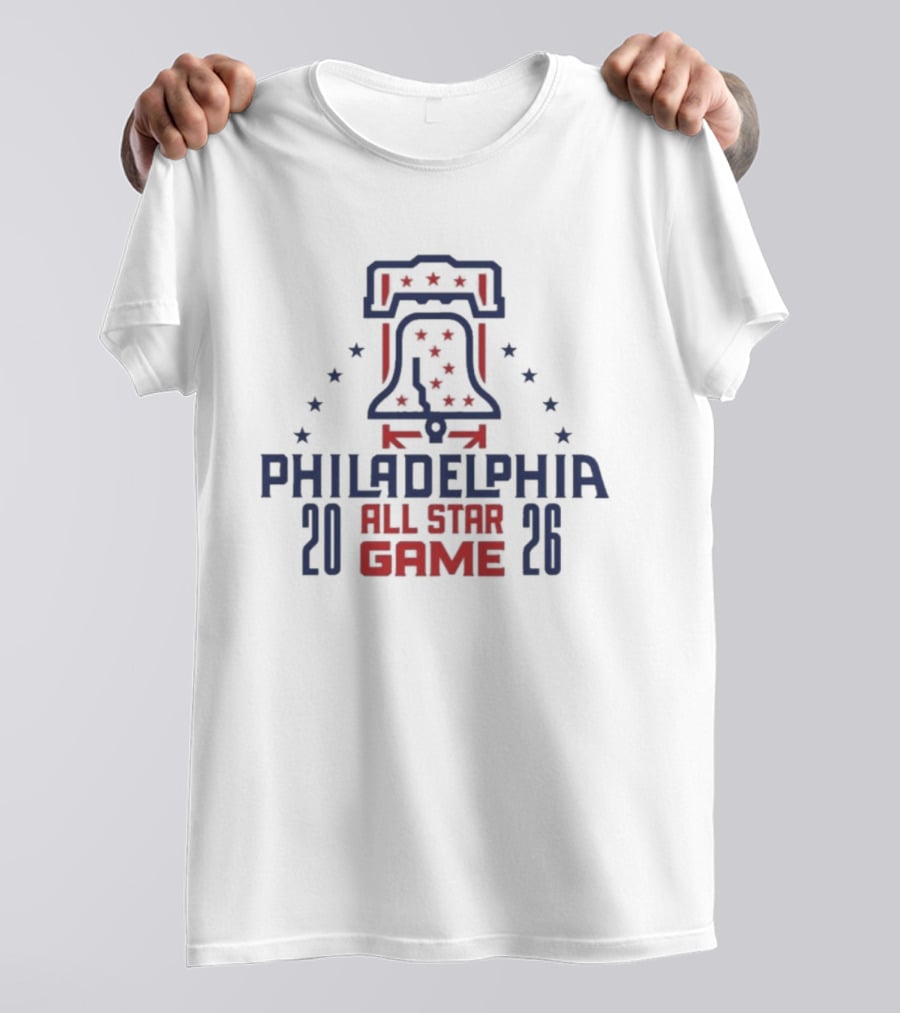 Philadelphia 2026 All Star Game Liberty Bell Stars T-Shirt