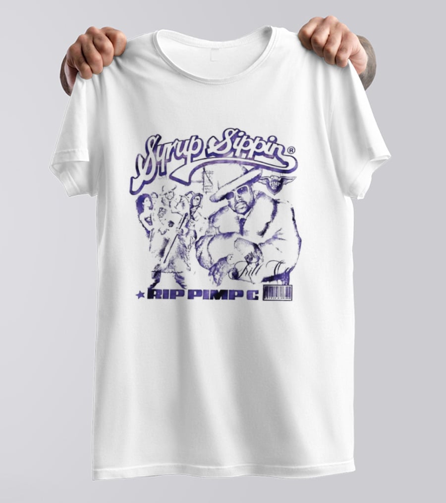 Pimp C Syrup Sippin RIP Pimp C Frill Co Trill Origin Legends T-Shirt