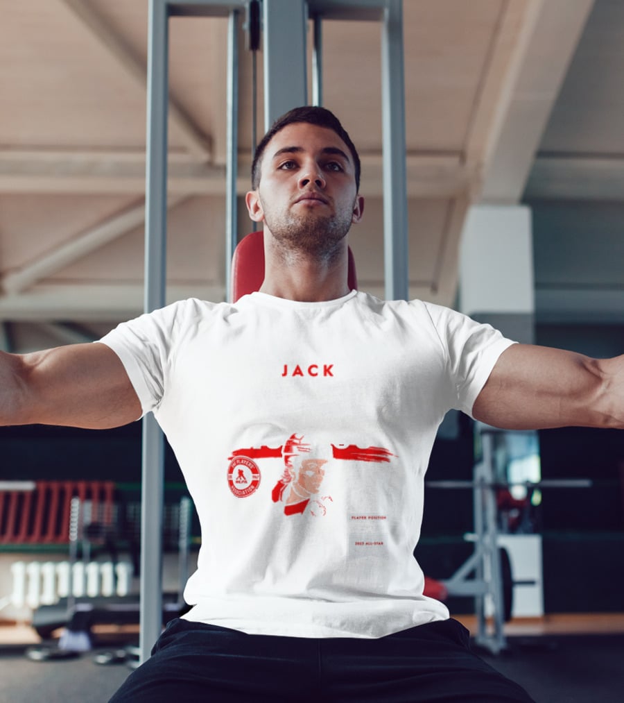 Jack Hughes New Jersey Devils Player 86 NHLPA Spotlight 2023 All Star T-Shirt