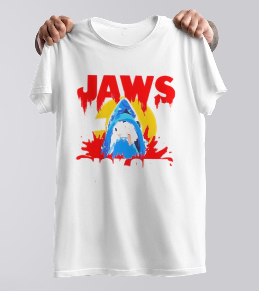 Jaws Bit My Dick Off Amity Island New England Shark Attack T-Shirt