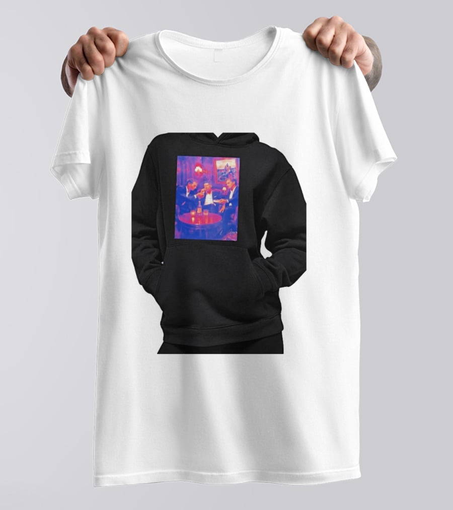 Rafael Nadal Novak Djokovic Roger Federer Tennis Legends The Big Three Iconic Gathering T-Shirt