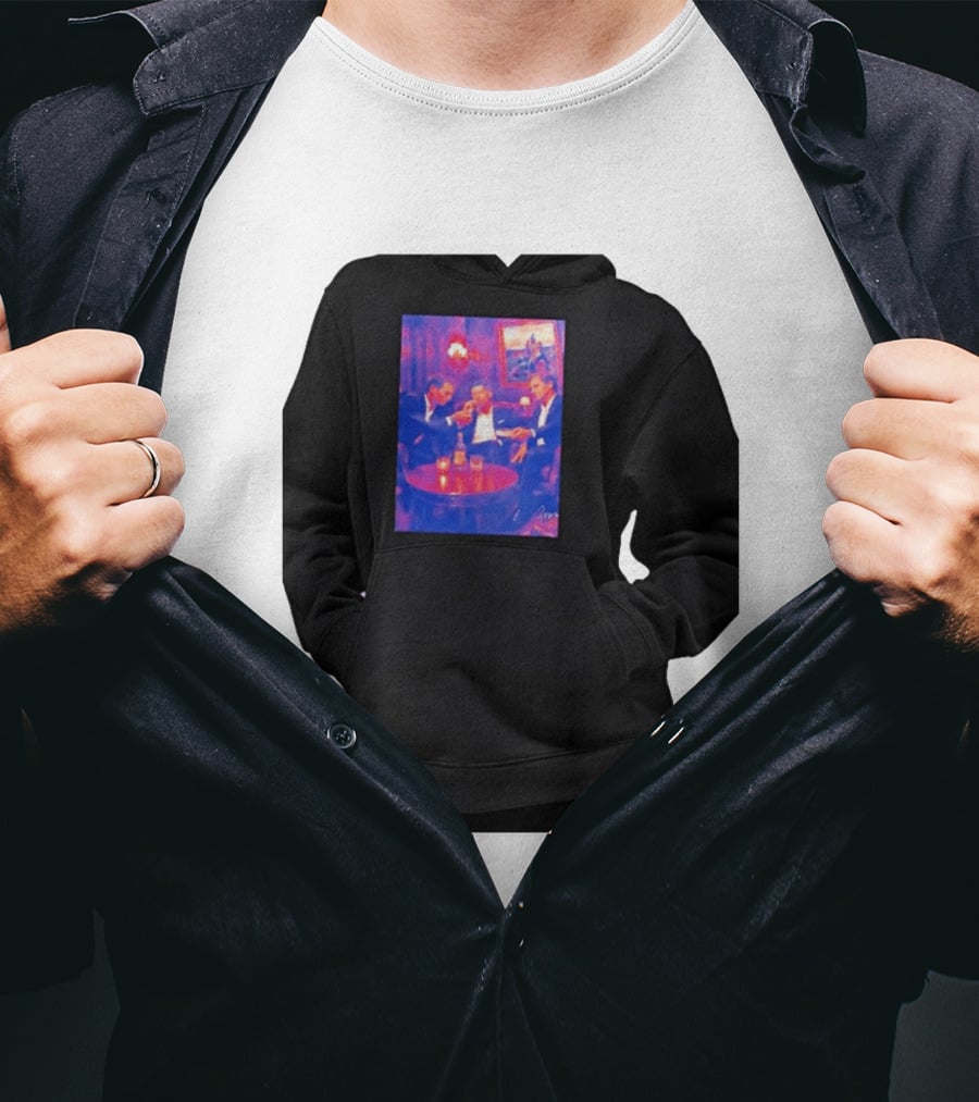 Rafael Nadal Novak Djokovic Roger Federer Tennis Legends The Big Three Iconic Gathering T-Shirt