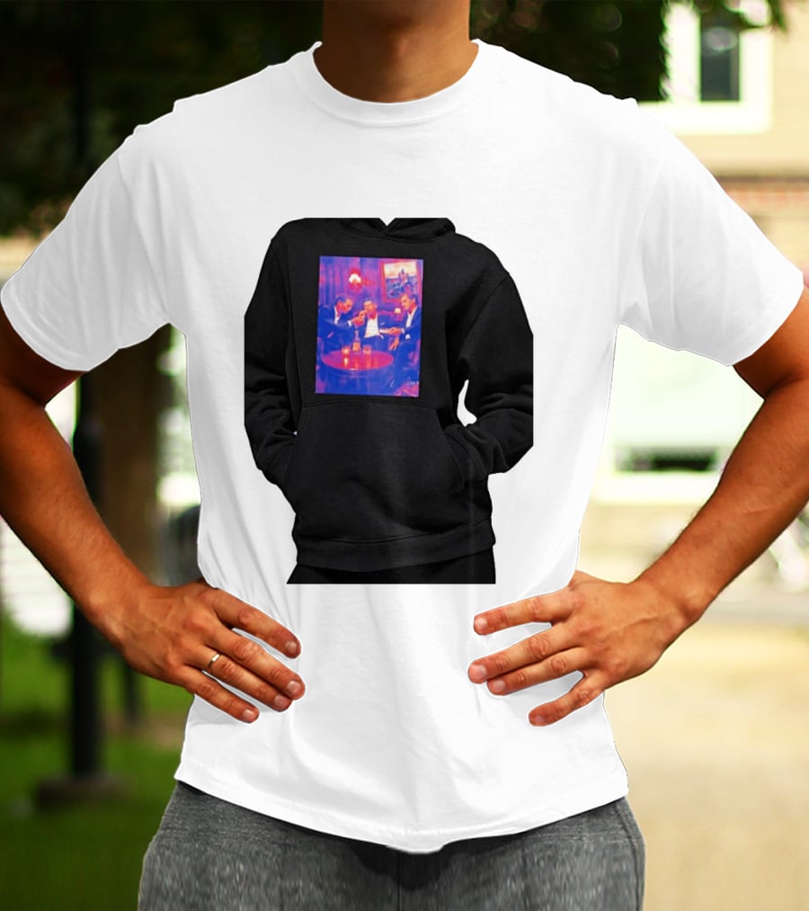 Rafael Nadal Novak Djokovic Roger Federer Tennis Legends The Big Three Iconic Gathering T-Shirt