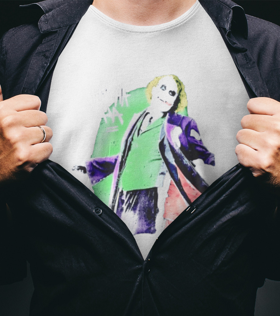 Joker The Dark Knight Ha Ha Ha Iconic Villain Laugh T-Shirt