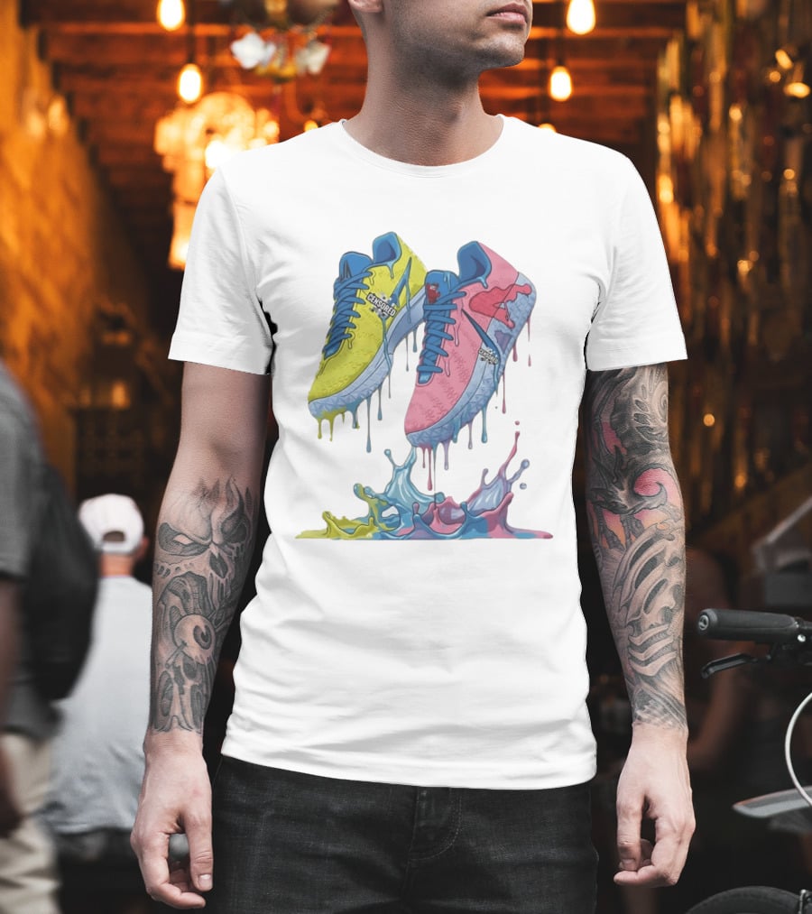 Safety Green Ja 3 Kool Aid Dripping Sneakers Censored T-Shirt
